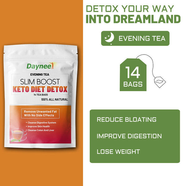 Slim Tea Slim Boost Keto Diet Detox Daytime Tea and Evening Tea