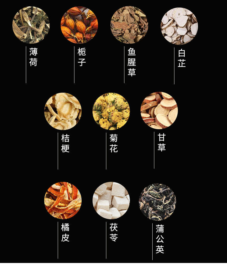 Ear and Nasal Function Tea Bai Zhi Mint Houttuynia Chrysanthemum Tea