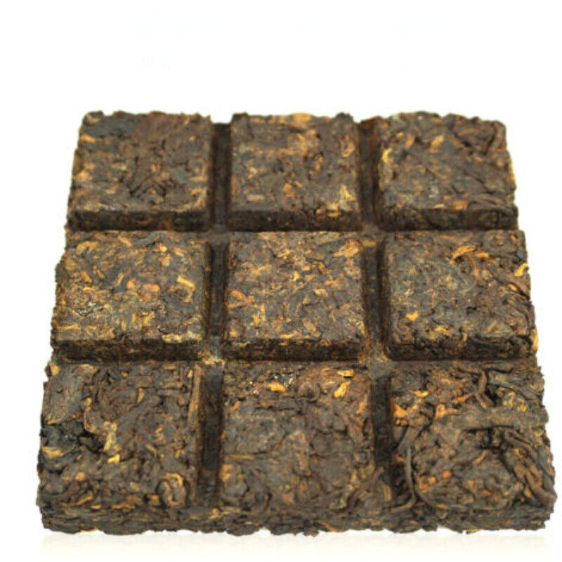 HelloYoung Brick Ripe Puer Tea Brick Yunnan Menghai Dayi Pu-erh Lao Cha Tou * 100g Secondary image