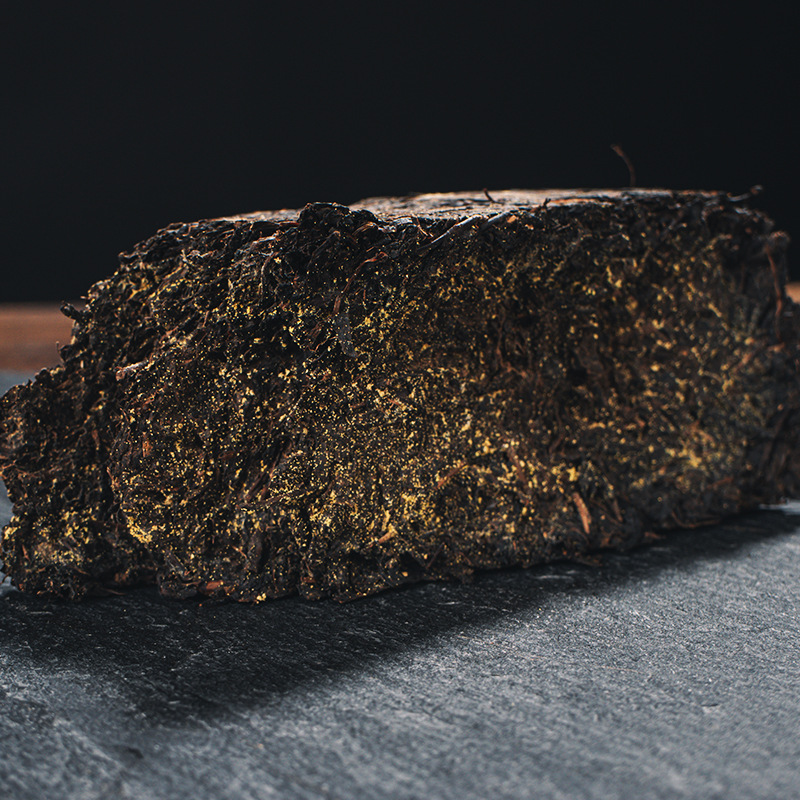 HelloYoung 1kg Hunan Tianti Anhua Black Tea Golden Flower Tian Fu Brick Tea Anhua Black Tea