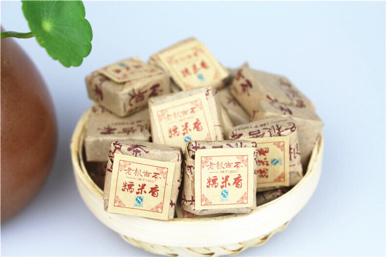 HelloYoung 500g Yunnan Menghai Glutinous Rice Pu-erh Tea Pu-erh Mini Tuocha Square Brick