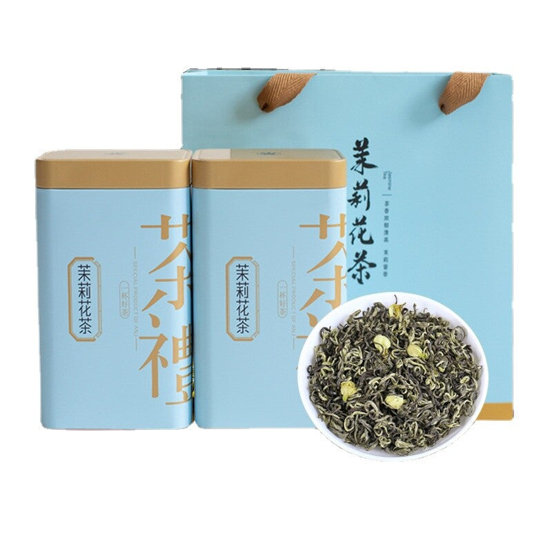 HelloYoung Fuzhou Jasmine Tea Extra Strong 200g Cans of Tea Strong Aromatic Green Tea