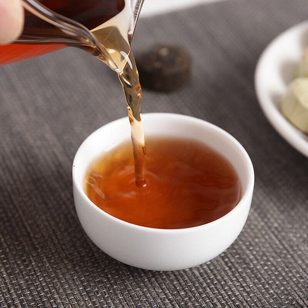 500g Yunnan Puerh Tea,Golden Dawn Glutinous Fragrance Tuo Tea,Miniature Ripe Tea
