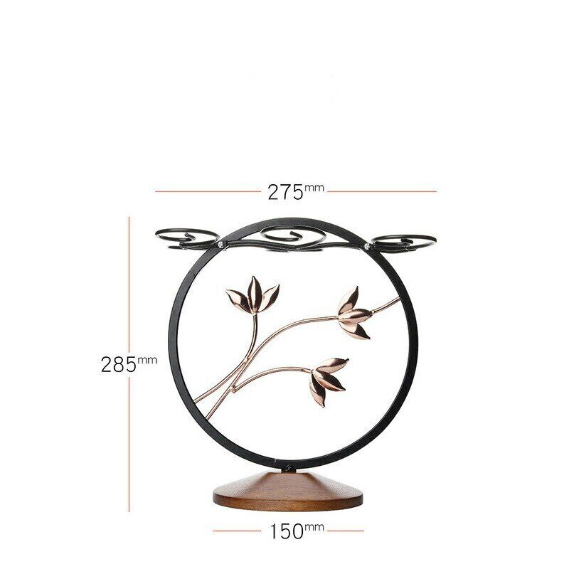 Detachable Goblet Hanging Rack Retro Metal Wine Bottle Holders Home Decorations