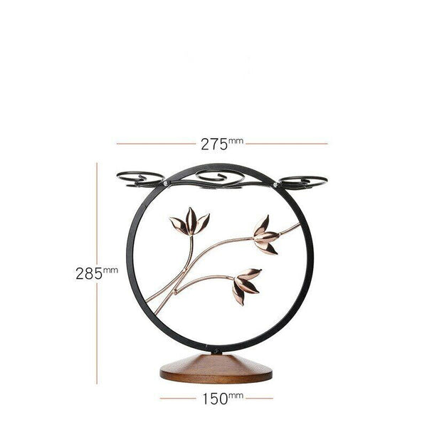 Detachable Goblet Hanging Rack Retro Metal Wine Bottle Holders Home Decorations