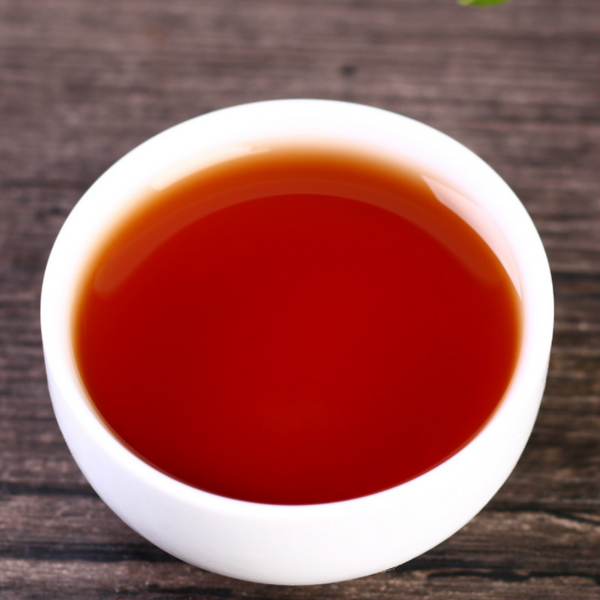 HelloYoung 357g Yunnan Menghai Pu'er Tea Le Xing Xiang Cakes Ripe Tea Cake Pu'er Aged Tea