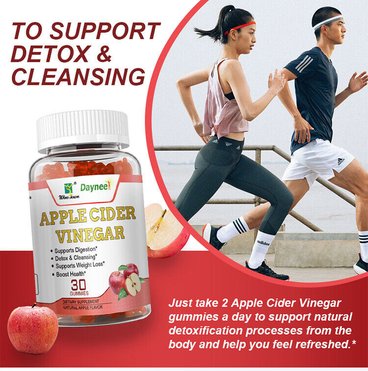 Slim Detox Weight Loss Apple Cider Fit Keto ACV 30 Gummies