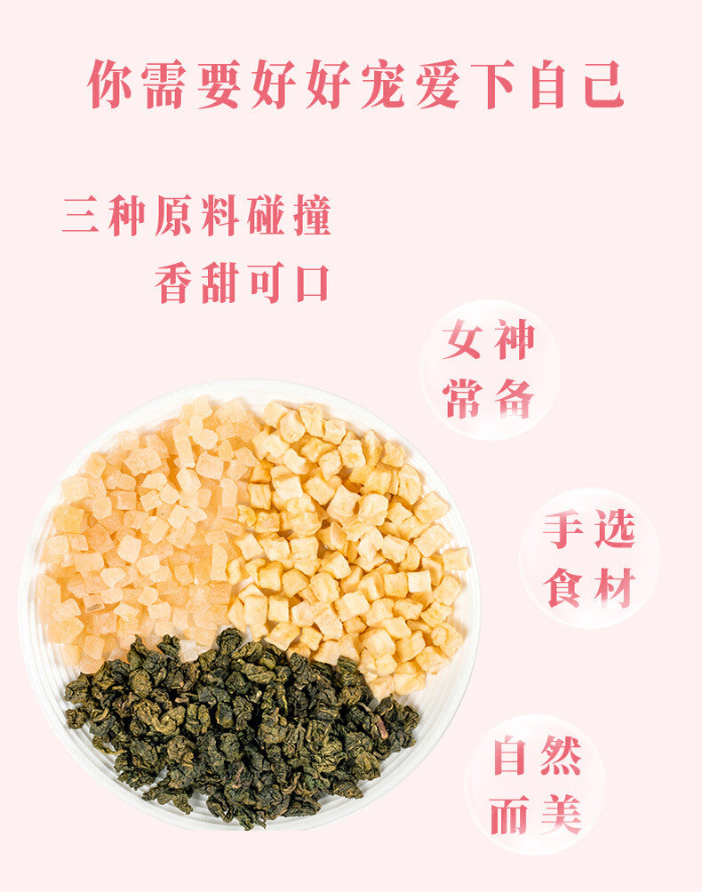 Peach Oolong Tea Fruit Blend Triangle Bags Cold Brew Herbal Drink Hot