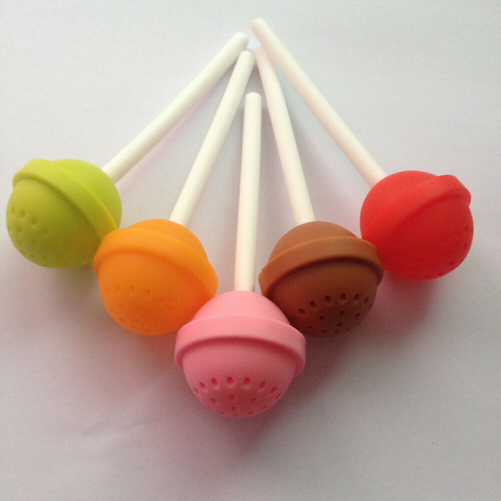 Loose-Leaf Infuser Silicone Tea Lollipop Tea Strainer Diffuser Flower Tea Filter