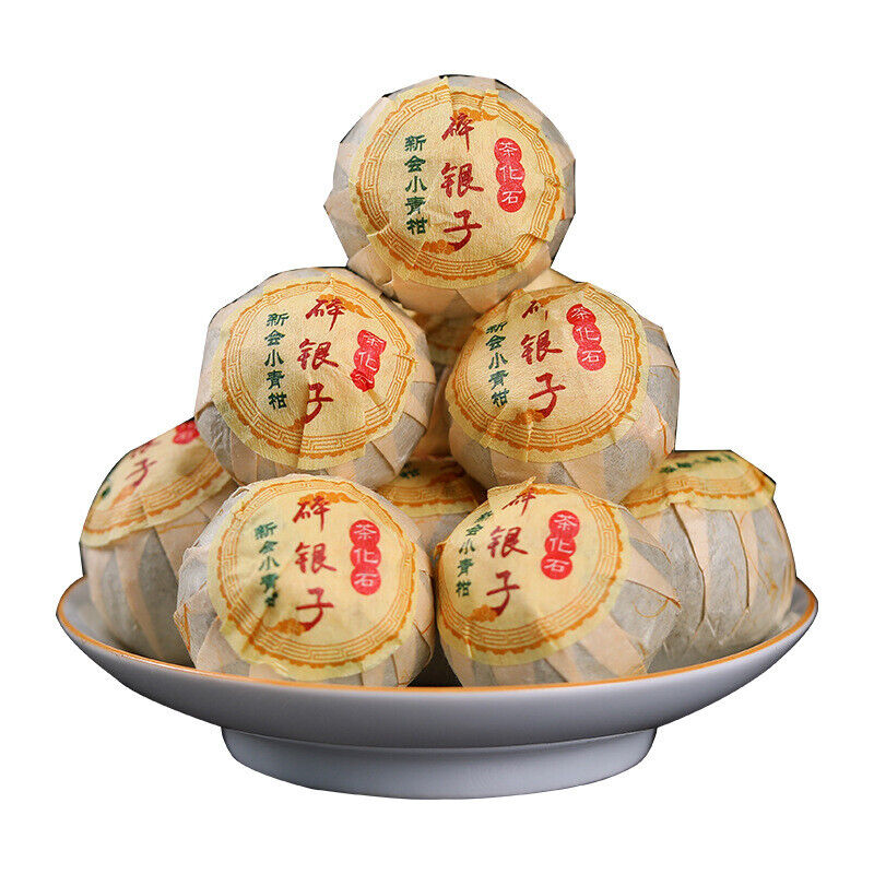 HelloYoung Tangerine Peel Pu-Erh Tea Crushed Stone Tea Little Green Mandarin Pu'er Tea 500g