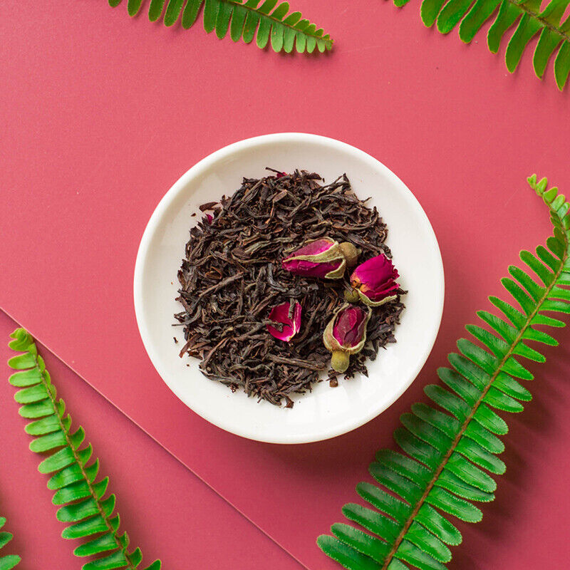 Rose Black Tea Dried Rose Petals Ceylon Black Tea Flower Blend Tea Bags Secondary image