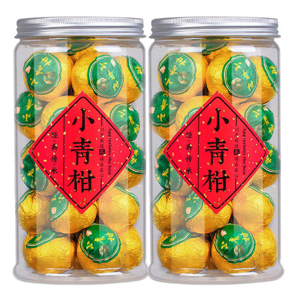 HelloYoung TeaOld Pu-erh Cooked Tea Diet Tea Puer Black Tea 250g Organic Small Orange Peel