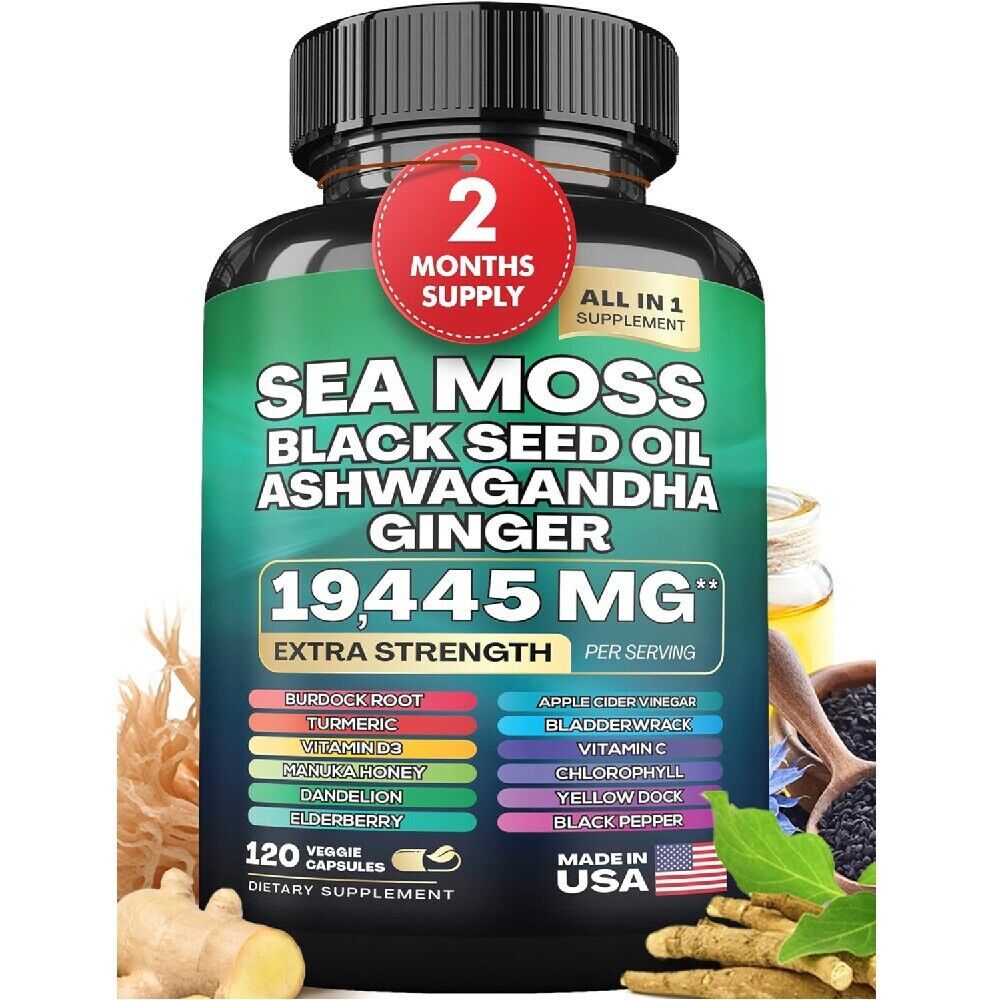 Seaweed Capsules sea moss  60 capsules