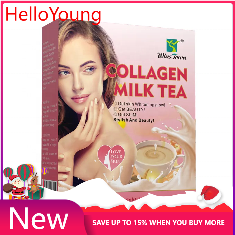 Collagen Milk Tea Stylish and Beauty Protein Powder Instant Powder 10g*10bags Main image