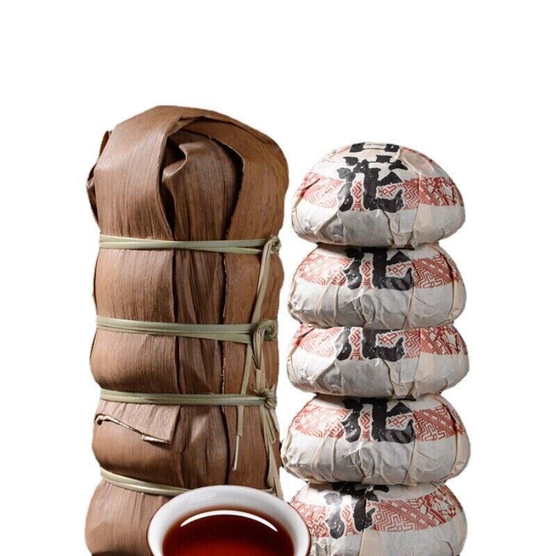 HelloYoung TeaJujube Fragrant Tuocha TopGrade Cooked Pu'er Black Tea Natural 500g Bamboo Shell