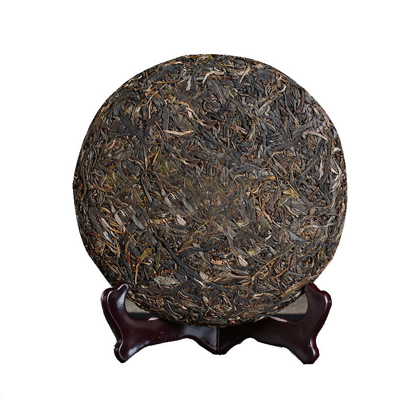 Green Tea da shu cha357g/12.59oz Big  Tea Pu'er Tea Cake Health Secondary image