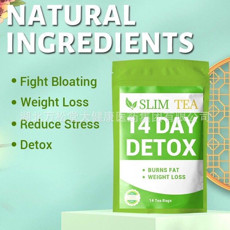 14 Days Detox Slim Tea Herbal Tea Weight Loss Fast 14 Tea Bags Secondary image