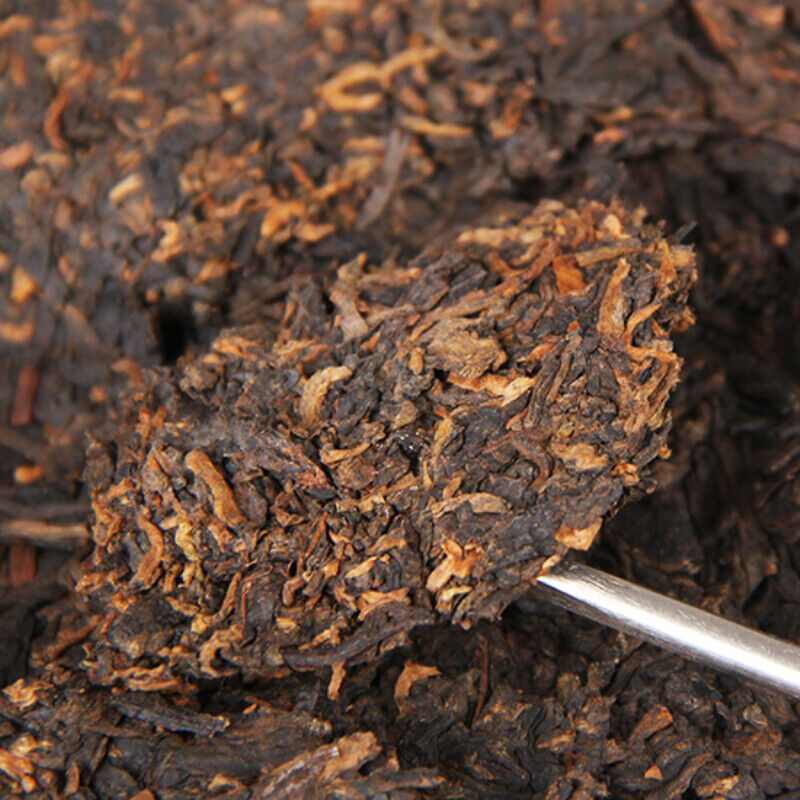 HelloYoung TeaPu'er Tea Cake Chinese Cooked Pu-erh Black Tea Natural 380g Menghai Big Tree