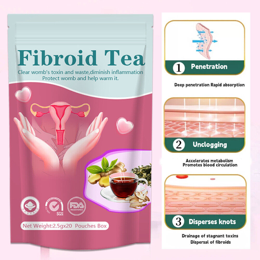 20 Pcs Natural Herbal Shrink Removal Fibroid Tea Warm women Womb Detox Drinking