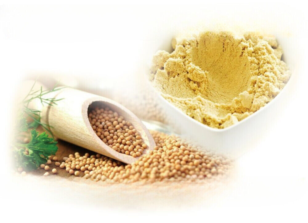 HELLOYOUNG Pure Yellow Mustard Seeds Powder (Ground) - Pure, Strong Flavour Main image