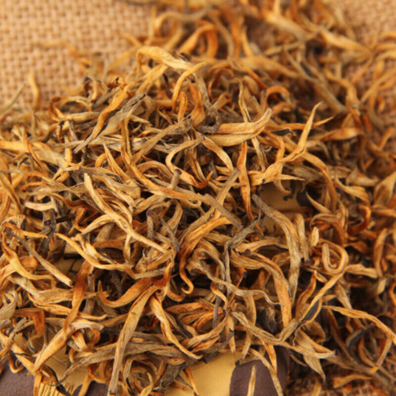 HelloYoung Top Gold Wire Black Tea Red Single Bud Organic Dian Hong Tea Yunnan Spring Tea Main image