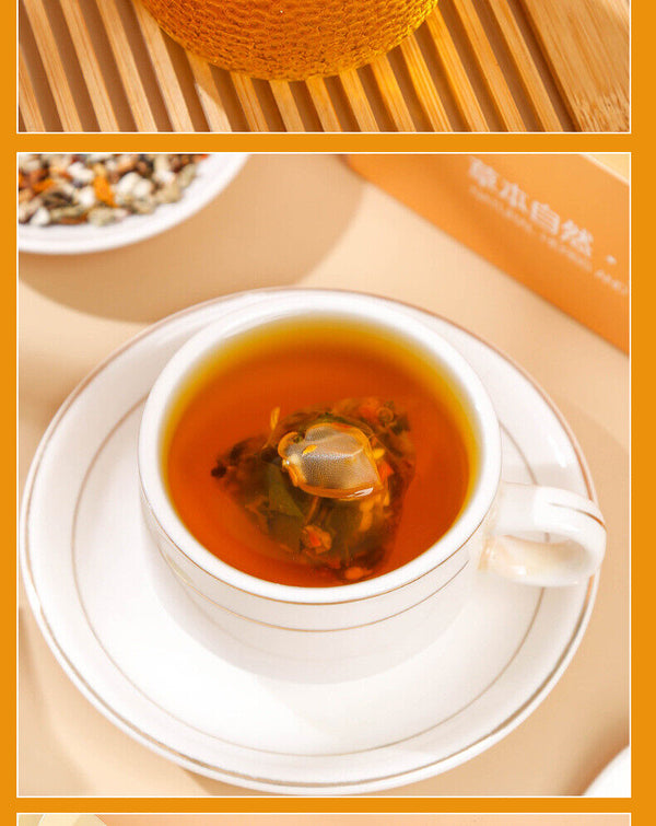 HelloYoung Oil Cut Potbelly Tea Bag Winter Melon Lotus Leaf Barley Red Beans Peel Tea 100g