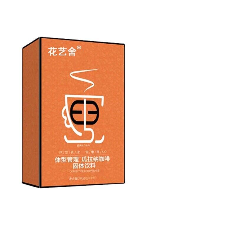 HelloYoung Floral Art House Body Type Management Guarana Coffee Solid Drink 84g Main image