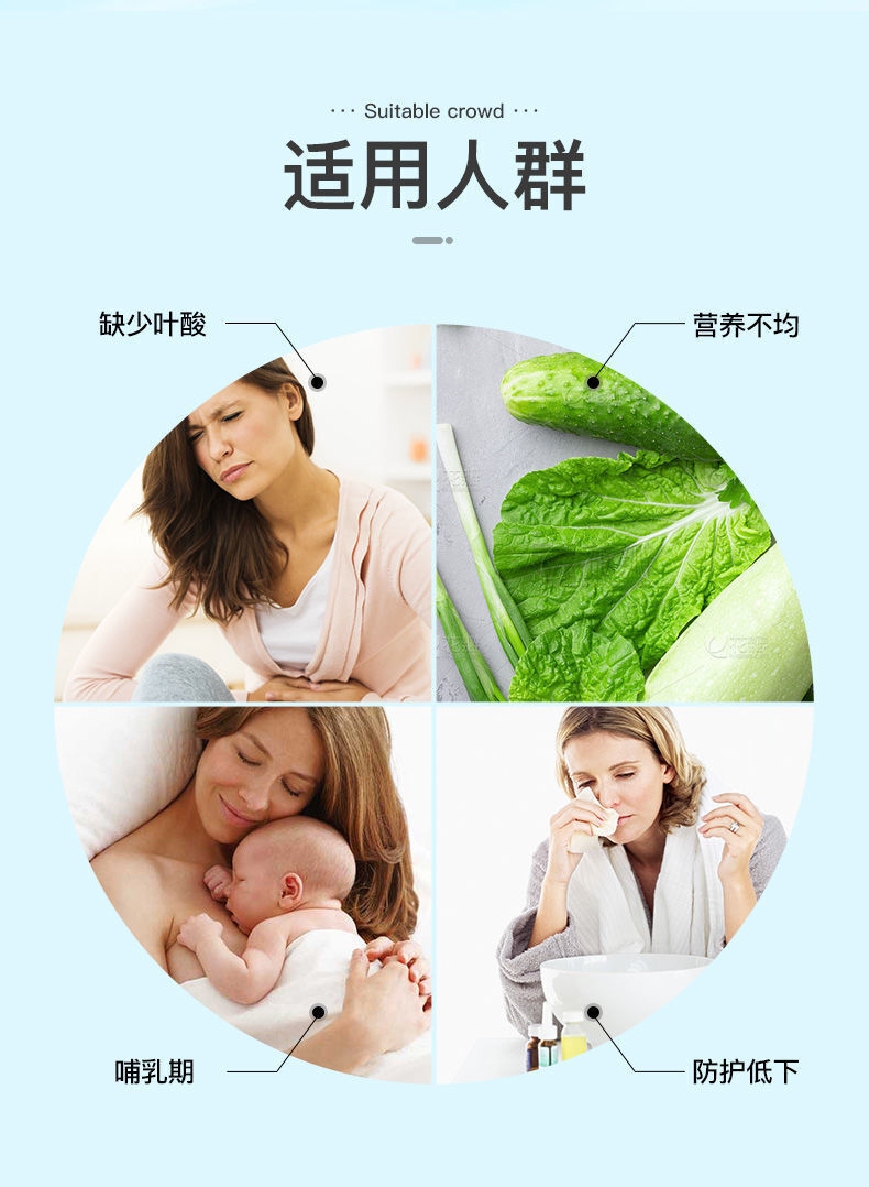 HB Folic Acid Men & Women Pregnancy Vitamin Folic Acid Tablet 400ug*180 Tablets