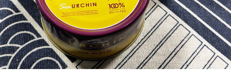 Sea urchin canned 120g ready-to-eat sea urchin yellow delicious sashimi dishes