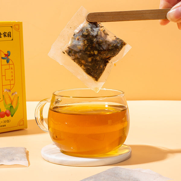 Green Money Tree Corn Silk Mulberry Burdock Lotus Leaf Herbal Tea