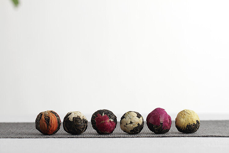 HelloYoung Yunnan Pu-erh Flower Tea Dragon Pearl 18 raw tea 6 flavor combination flower tea