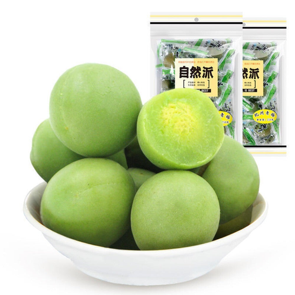 Jizhou Qingmei Green Plum 250g 2 Bags Sweet Sour Crispy Fruit Snack Main image