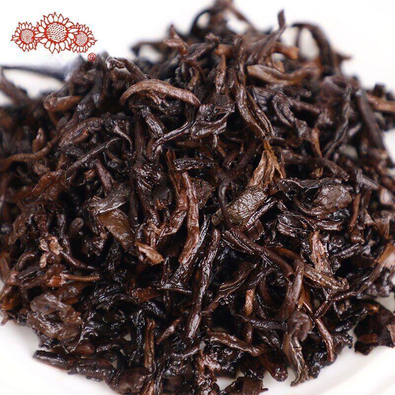 2021 Haiwan Pu-erh Tea Old Comrade Third-level bulk tea Ripe Pu'er Tea 500g