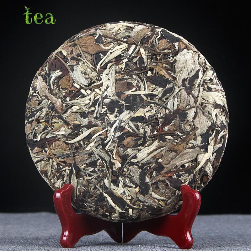 HelloYoungTea Lunar Beauty Silver Bud White Tea, Big White Bud Puer, Raw Tea Cake Jinggu Lunar Light One Bud Tea Cake with One Leaf