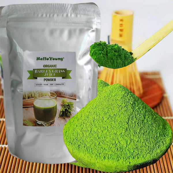 HelloYoung HelloYoung Certified Top-Grade Pure Barley Grass Organic Juice Powder Bio Natural Superfood 250g