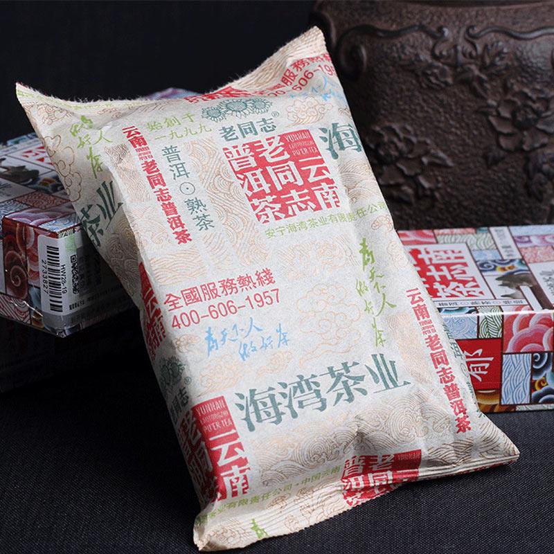 HelloYoungTea Laotongzhi 2018 Ripe Pu'er Haiwan Shu Pu'er Loose Tea 100g