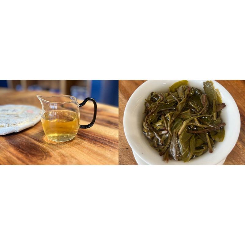 HelloYoungTea 357G Yunnan Qizi Cake Tea 2022 New Tea Spring Tea Naka Ancient Tree Tea Raw Tea
