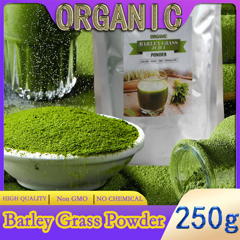 HelloYoung Organic Barley Grass Powder original 250g barley grass official store pure organic barley Gluten-Free Soy-Free Vegan & Paleo – Daily Greens Booster