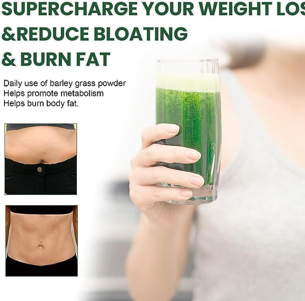 HelloYoung 250g Organic Barley Grass Powder Gluten Free Non-GMO Superfood Vegan burning fat, purifying liver, lowering cholesterol, beautiful skin