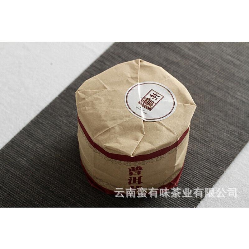 Yunnan Pu'er Tea 2021 Big Tree Old Tree Tea 100g Brown Ripe Cake (Chong)