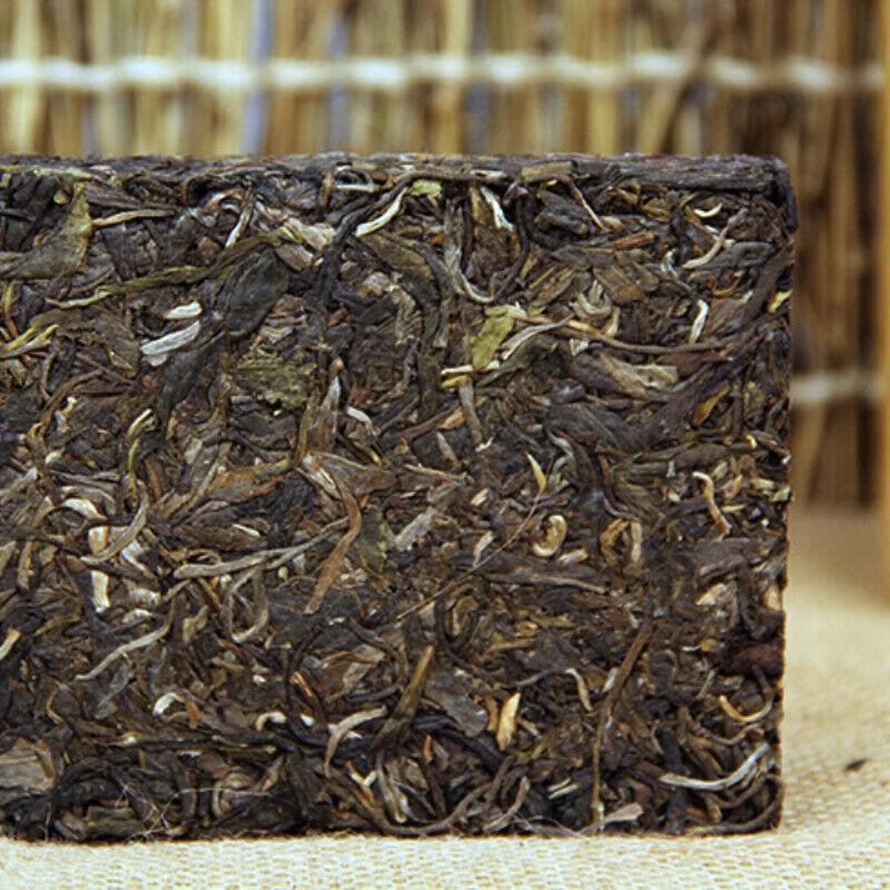 HelloYoungTea 250g High Mountain Arbor Tree Raw Pu'er Tea Brick Yunnan Pu-erh Green Tea Gift