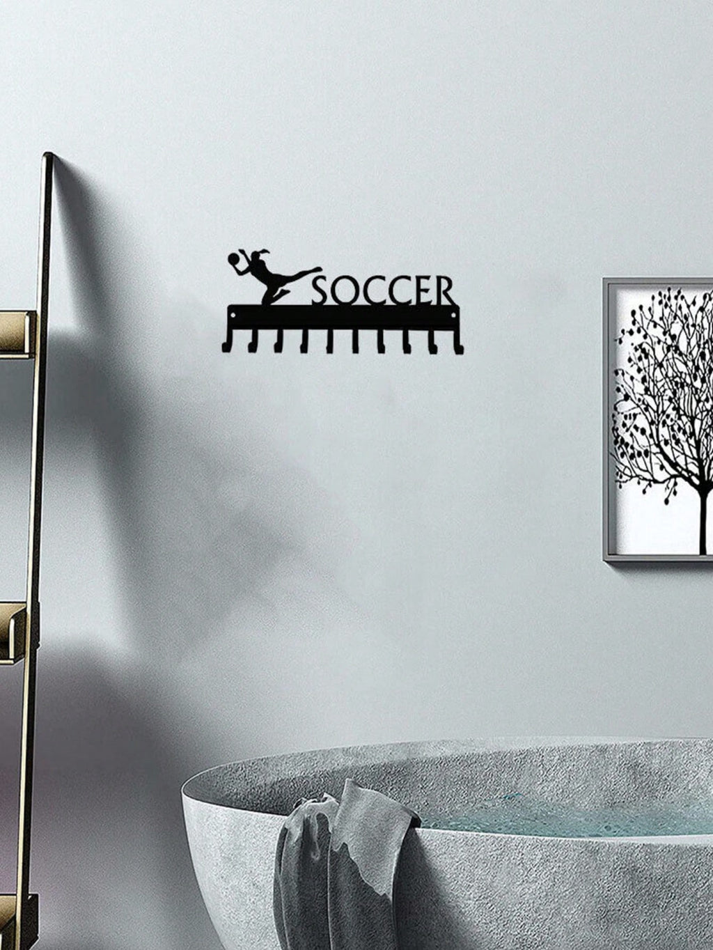 Medal hanger decorative wrought iron hook 1PC