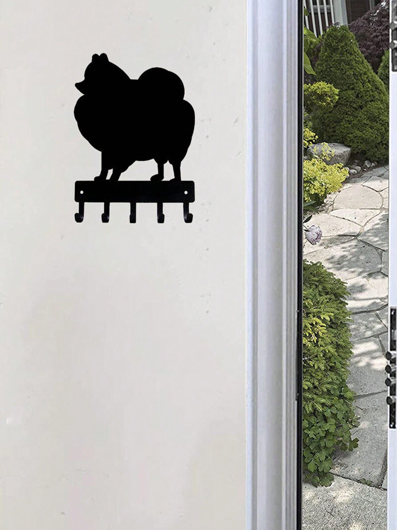 1pc Iron Wall Hook, Modern Dog Shaped Wall Mounted Hook For Home