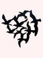 1pc Iron Wall Hanging, Modern Bird Shaped Hanging Decoration For Home