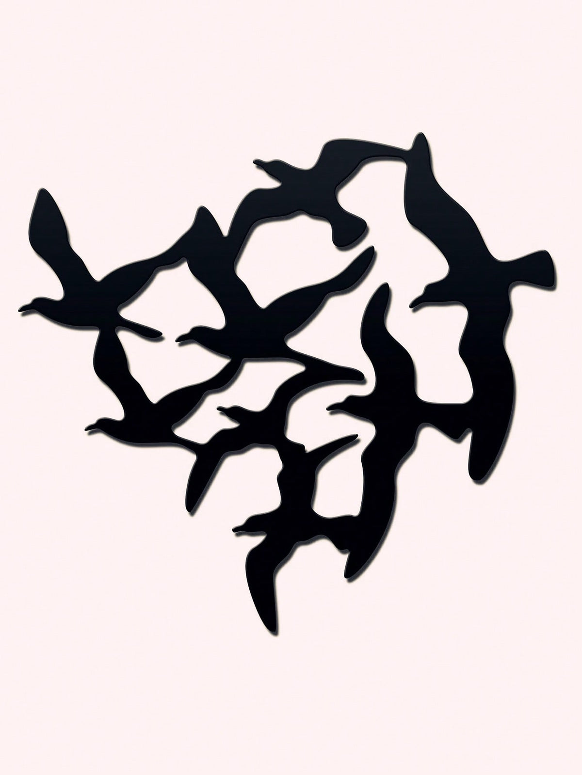 1pc Iron Wall Hanging, Modern Bird Shaped Hanging Decoration For Home