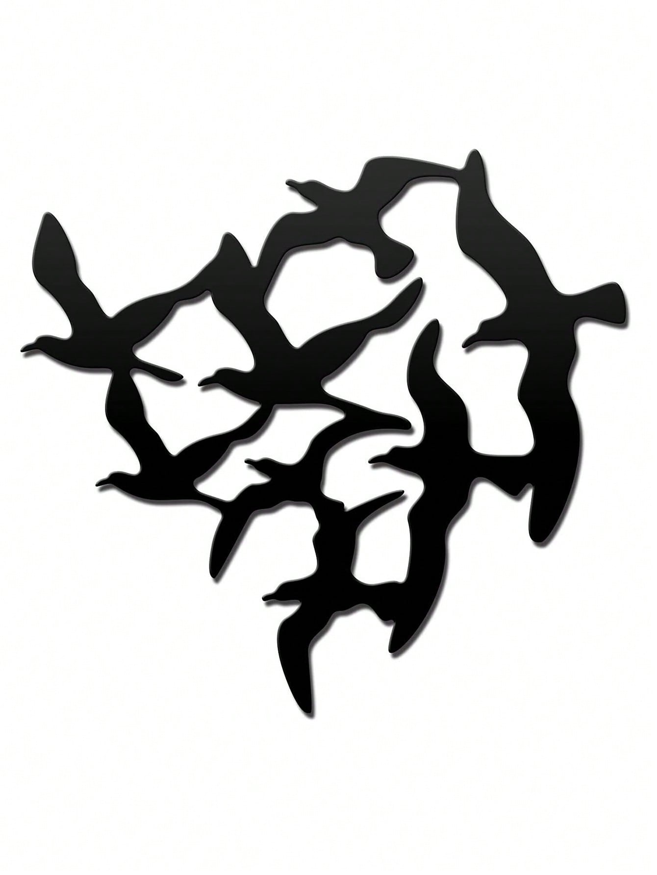 1pc Iron Wall Hanging, Modern Bird Shaped Hanging Decoration For Home
