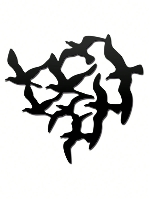 1pc Iron Wall Hanging, Modern Bird Shaped Hanging Decoration For Home