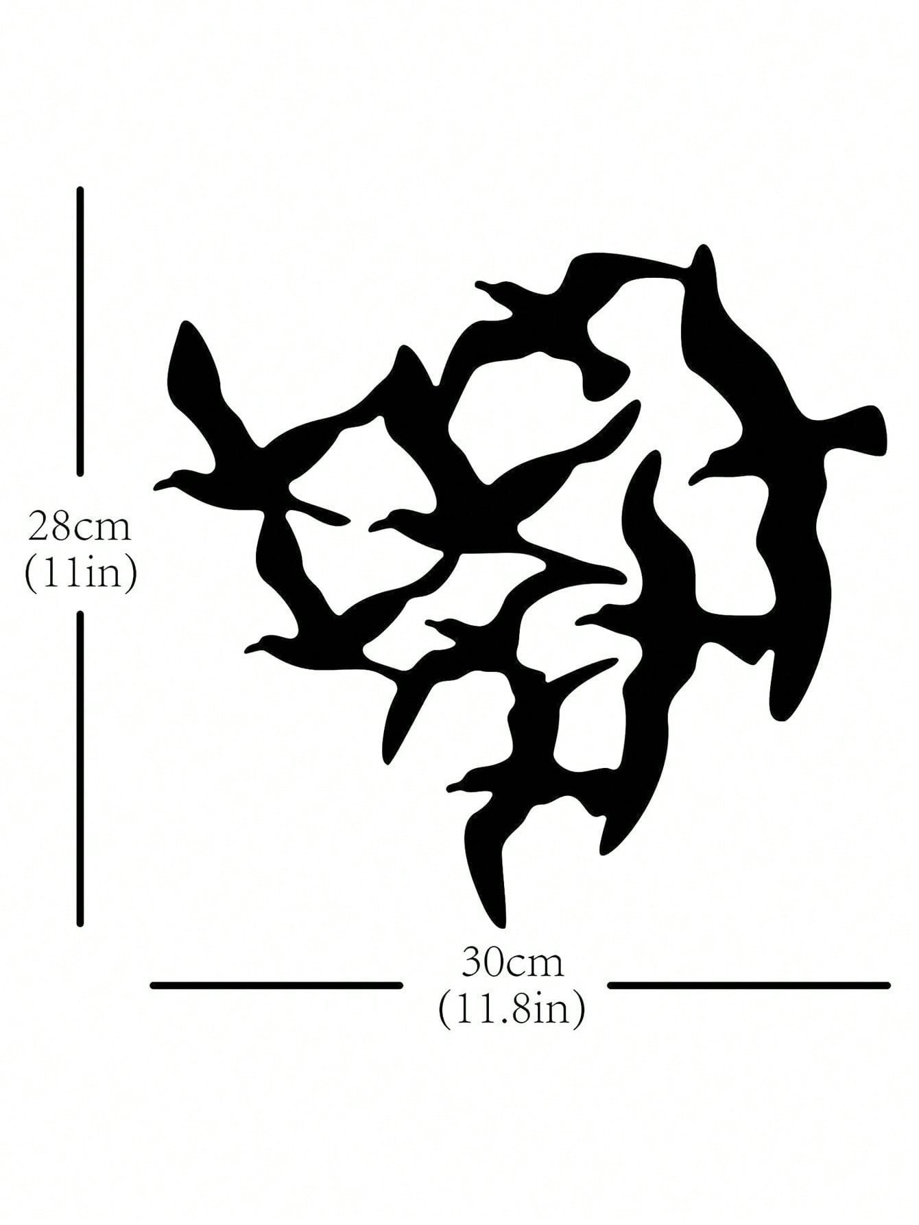 1pc Iron Wall Hanging, Modern Bird Shaped Hanging Decoration For Home