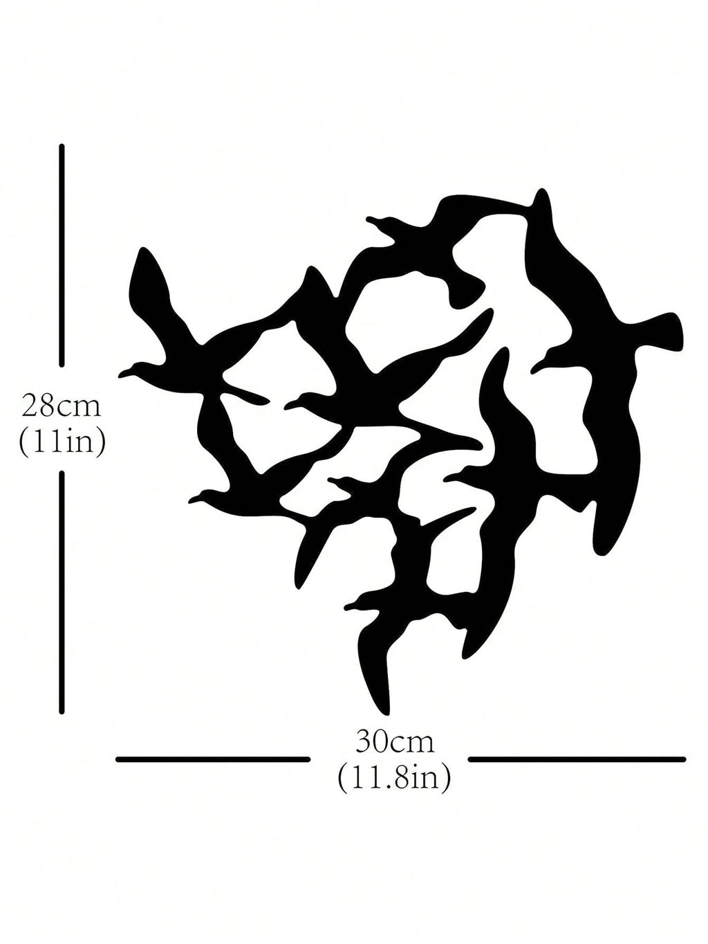 1pc Iron Wall Hanging, Modern Bird Shaped Hanging Decoration For Home