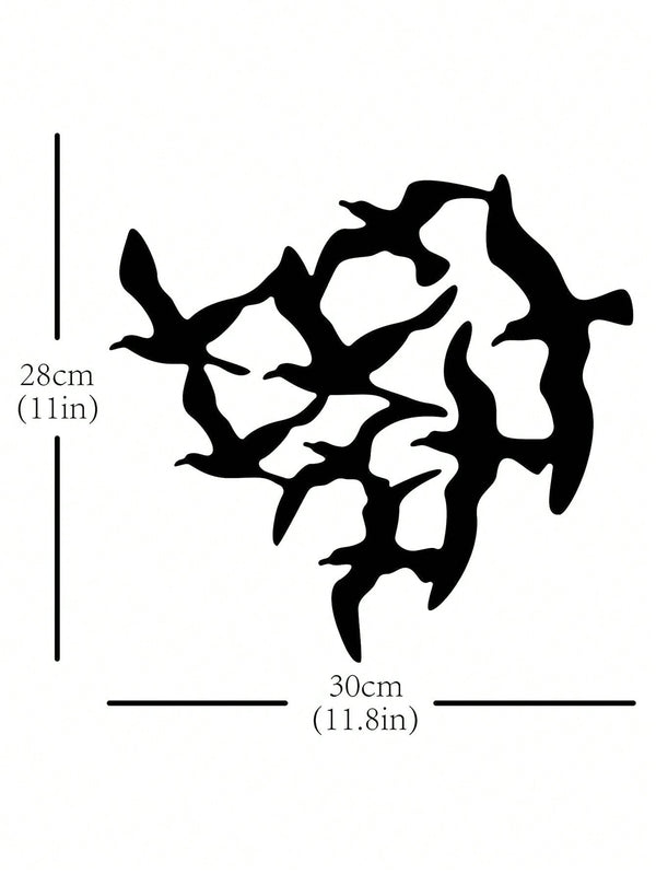 1pc Iron Wall Hanging, Modern Bird Shaped Hanging Decoration For Home
